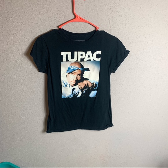 2pac | Tops | Tupac Blue Bandana Tee 